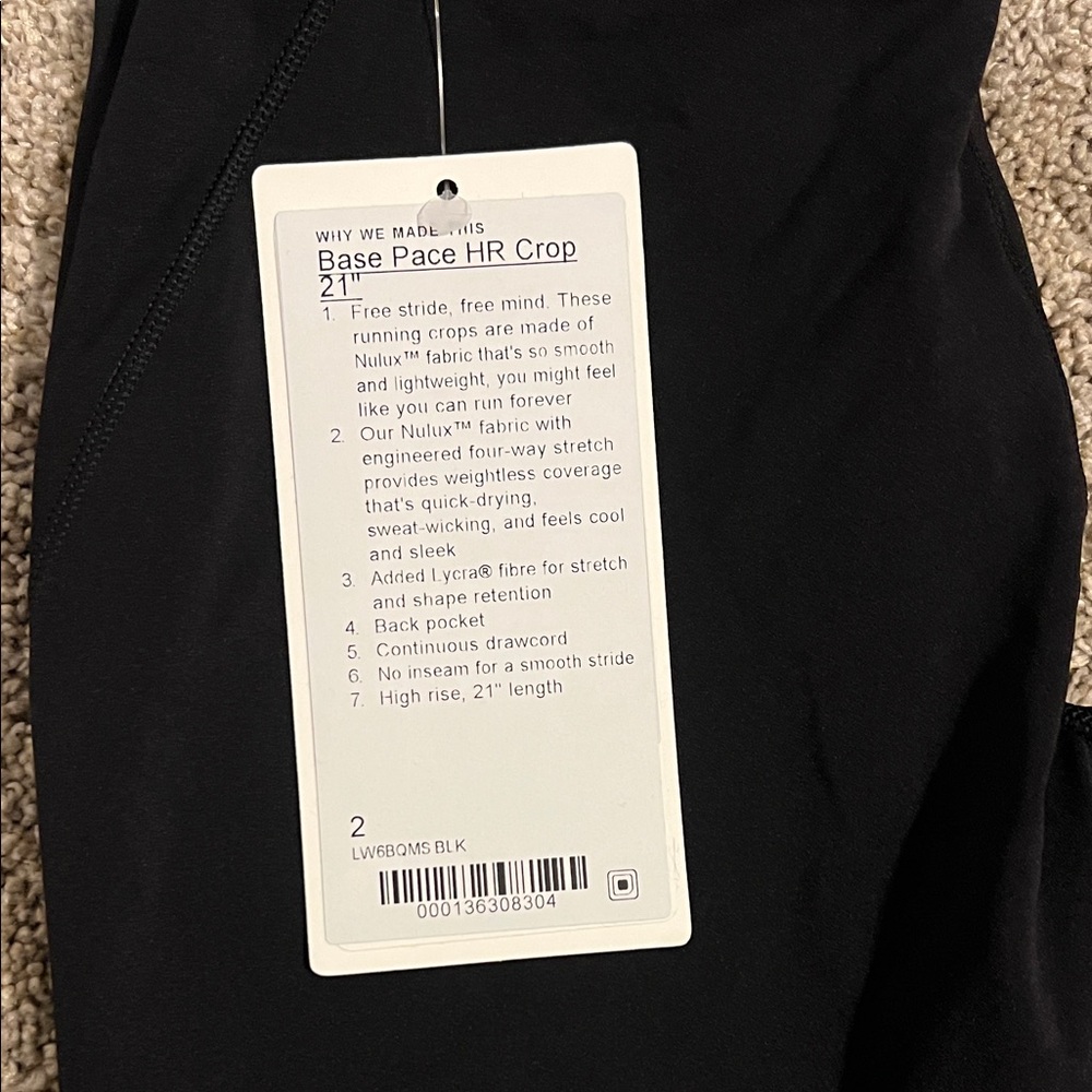 Lululemon Athletica Black High-Rise Leggings